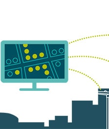 Ví dụ minh họa về ứng dụng chiếu sáng CityTouch. Đo lường, quản lý, giám sát - thu thập dữ liệu | dữ liệu lớn của thành phố thông minh