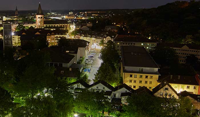 Thành phố Sieburg, Đức sống động về đêm, Siegburg