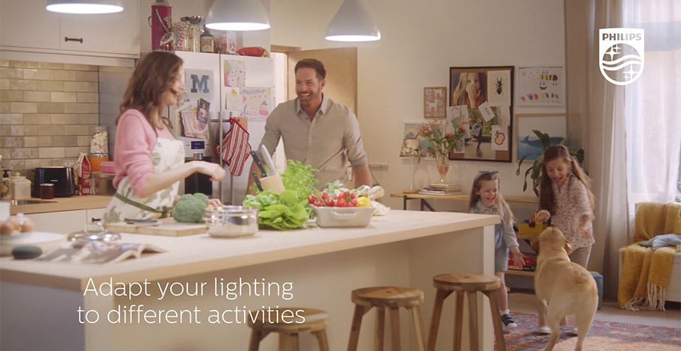 Chiếu sáng đèn LED Wi-Fi thông minh sử dụng ứng dụng Google Home